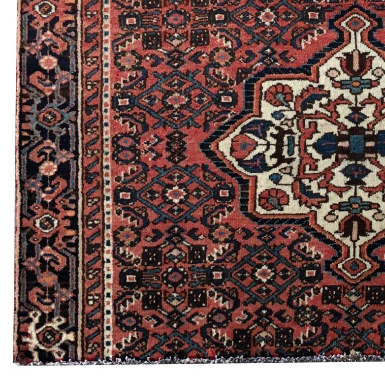 4.7' x 4.7' Ivory-Persian-Hamadan-Bijar-Rug.jpg 