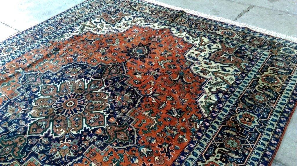 9x13 Authentic Hand Knotted Persian Heriz Rug - Iran - bestrugplace