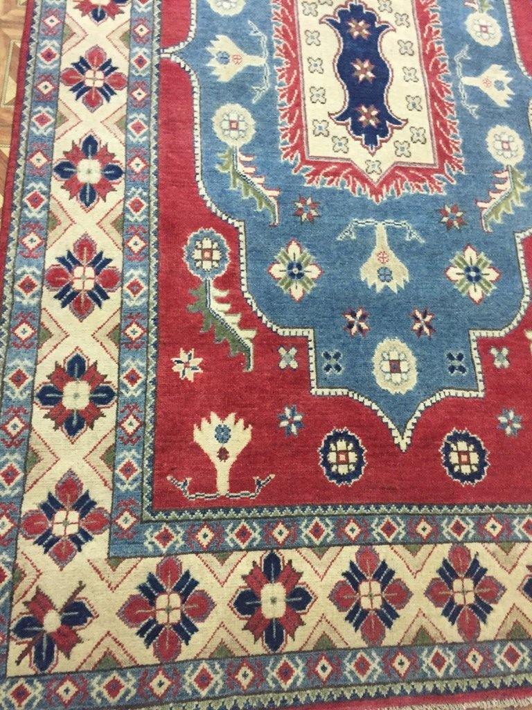 Stunning 5x20 Authentic Hand Knotted Yakash Kazak Rug - Pakistan - bestrugplace