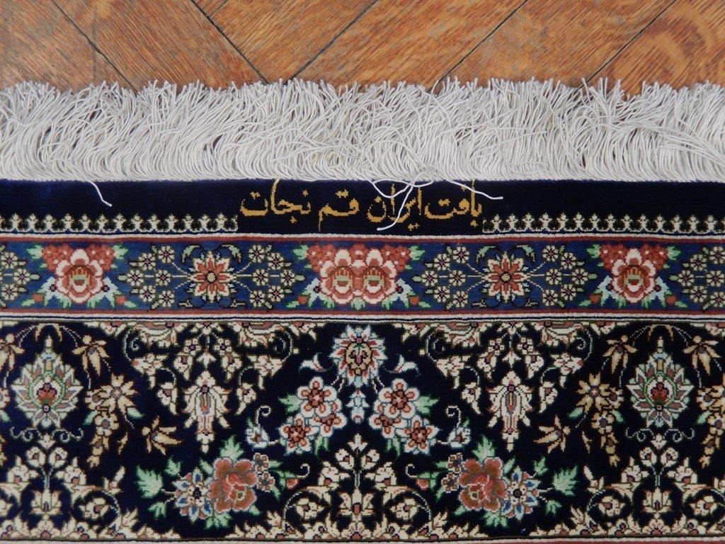 5x6 Authentic Handmade Signed Fine Silk Persian Qum Rug - Iran - bestrugplace