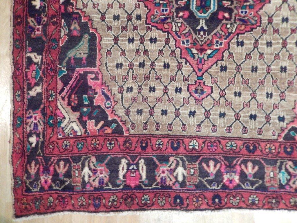 5x9 Authentic Handmade Semi-Antique Persian Hamadan Runner - Iran - bestrugplace