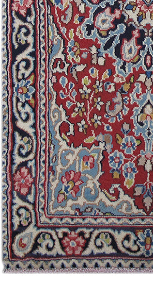 2 x 3.7 Red Narrow Persian Kerman Rug 82018