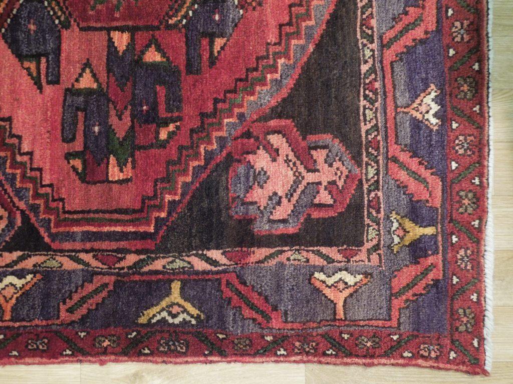 4x8 Authentic Handmade Semi-Antique Persian Hamadan Rug - Iran - bestrugplace