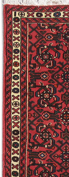 2.4 x 6.3 Red Persian Hamadan Rug 82628