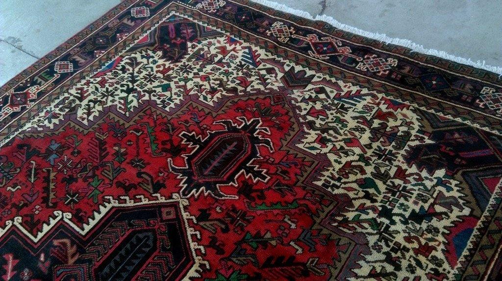 8x11 Authentic Hand Knotted Persian Heriz Rug - Iran - bestrugplace