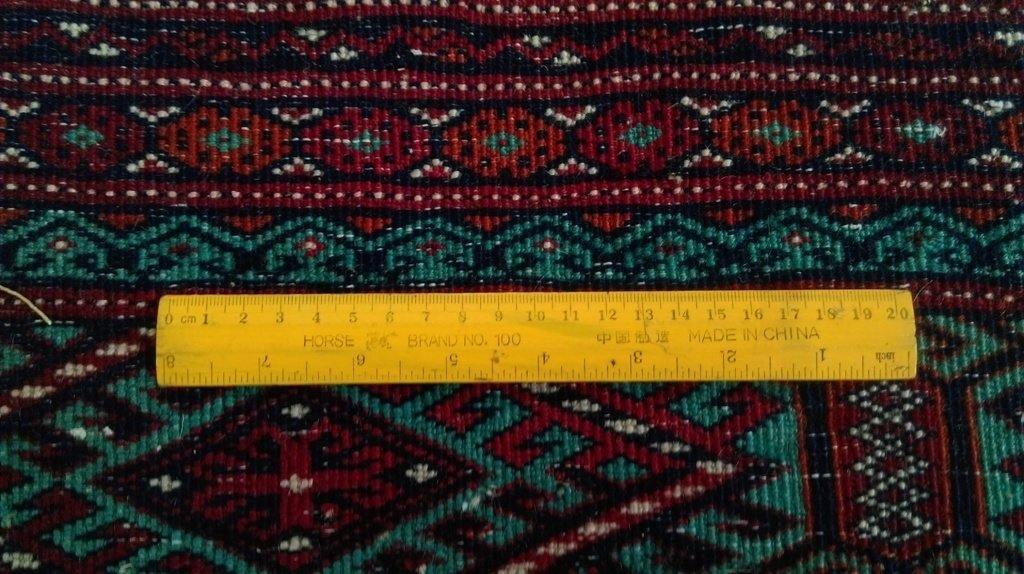 9.8x12.3Authentic Hand Knotted Persian Turkoman Rug - Iran - bestrugplace