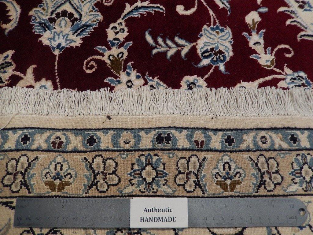 7x10 Authentic Handmade Signed Wool & Silk Persian Nain Rug - Iran - bestrugplace