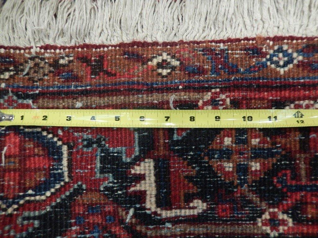 6x9 Authentic Hand Knotted Semi-Antique Persian Heriz Rug - Iran - bestrugplace