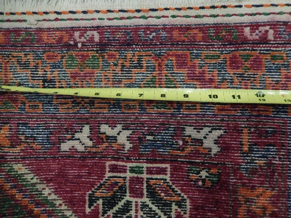 4x9 Authentic Hand Knotted Semi-Antique Persian Hamadan Runner - Iran - bestrugplace