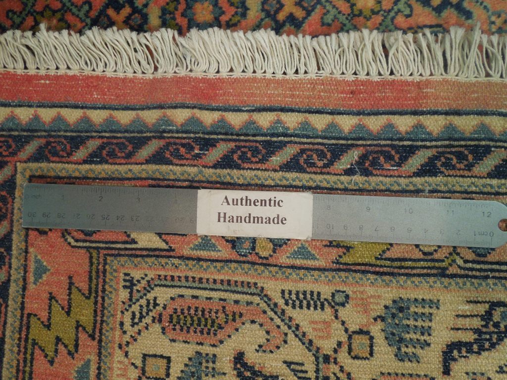 7 x 10 Pinkish Wool Persian Herati Lilihan Rug 72736