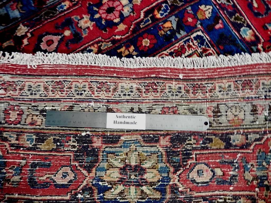 7x10 Authentic Hand Knotted Semi-Antique Persian Mashad Rug - Iran - bestrugplace