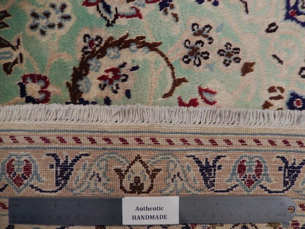 6x10 Authentic Handmade Signed Wool & Silk Persian Nain Rug - Iran - bestrugplace