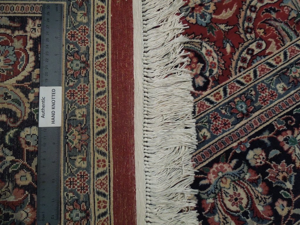 8.3 x 10.1 Red Signed Fine Quality Wool Rug PAKISTAN HANDMADE 18656