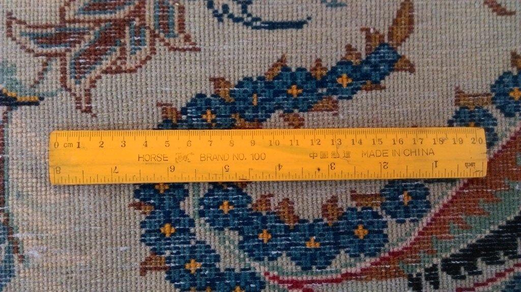 11x14 Authentic Hand Knotted Persian Kashan Rug - Iran - bestrugplace