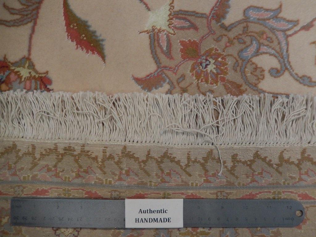 10x13 Authentic Handmade High End Wool & Silk Persian Tabriz Rug - Iran - bestrugplace