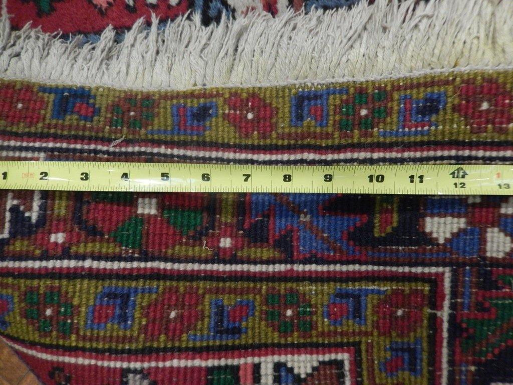 4x10 Authentic Hand Knotted Pre-Owned Persian Karaja Rug - Iran - bestrugplace