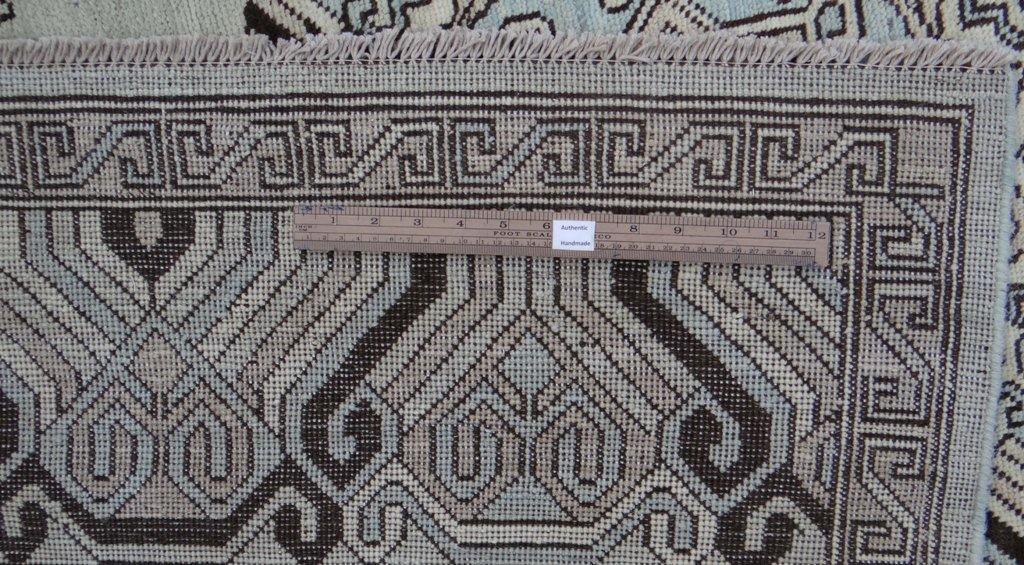 Radiant 9x12 Authentic Hand Knotted Vegetable Dyed Chobi Peshawar Rug - Pakistan - bestrugplace