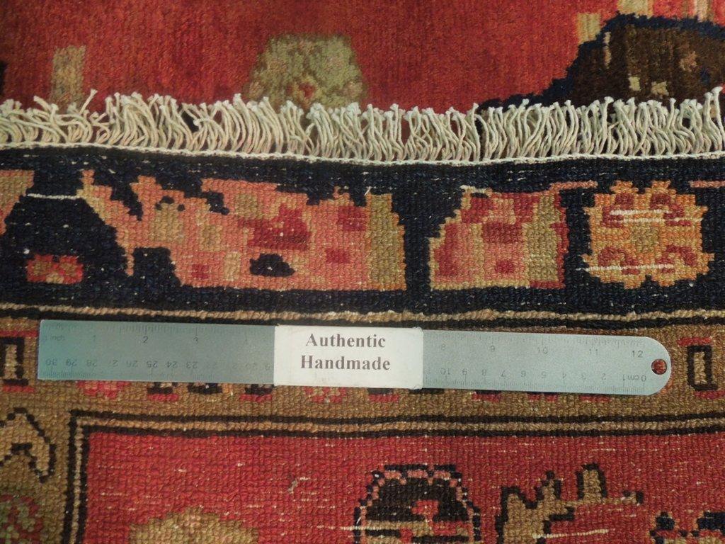 5x11 Authentic Hand Knotted Semi-Antique Persian Herati Runner - Iran - bestrugplace