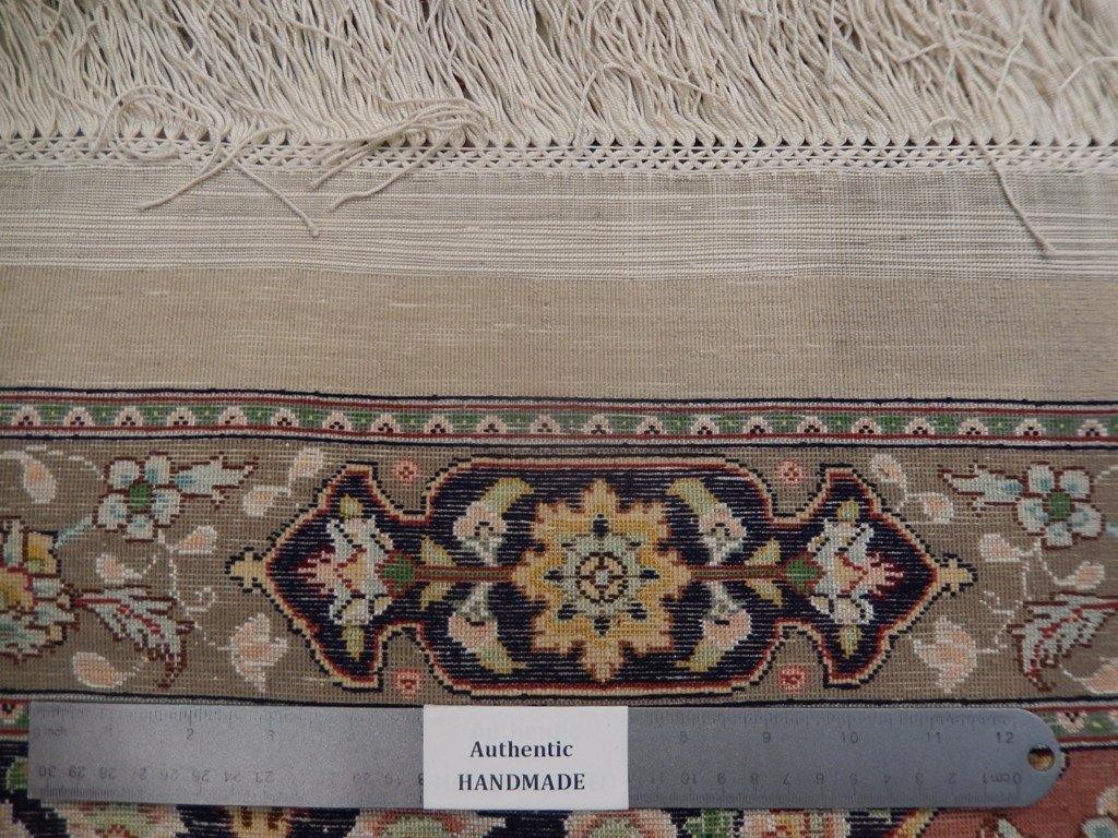 10x14 Authentic Handmade Signed Wool & Silk Persian Tabriz Rug - Iran - bestrugplace