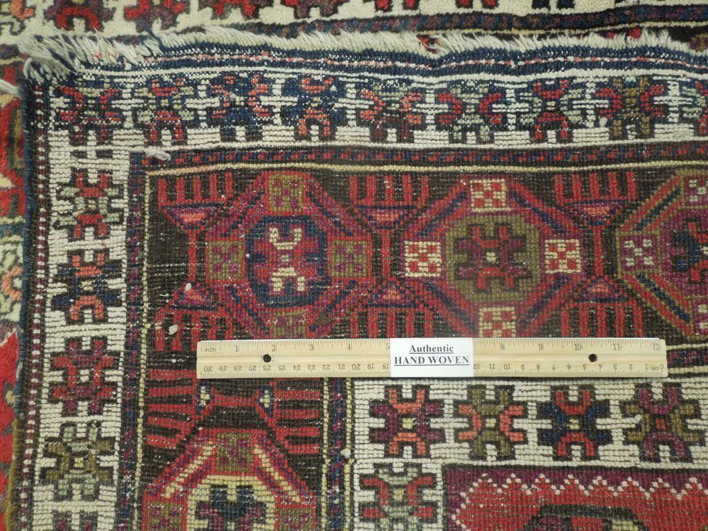3x11 Authentic Hand Knotted Semi-Antique Persian Hamadan Runner - Iran - bestrugplace