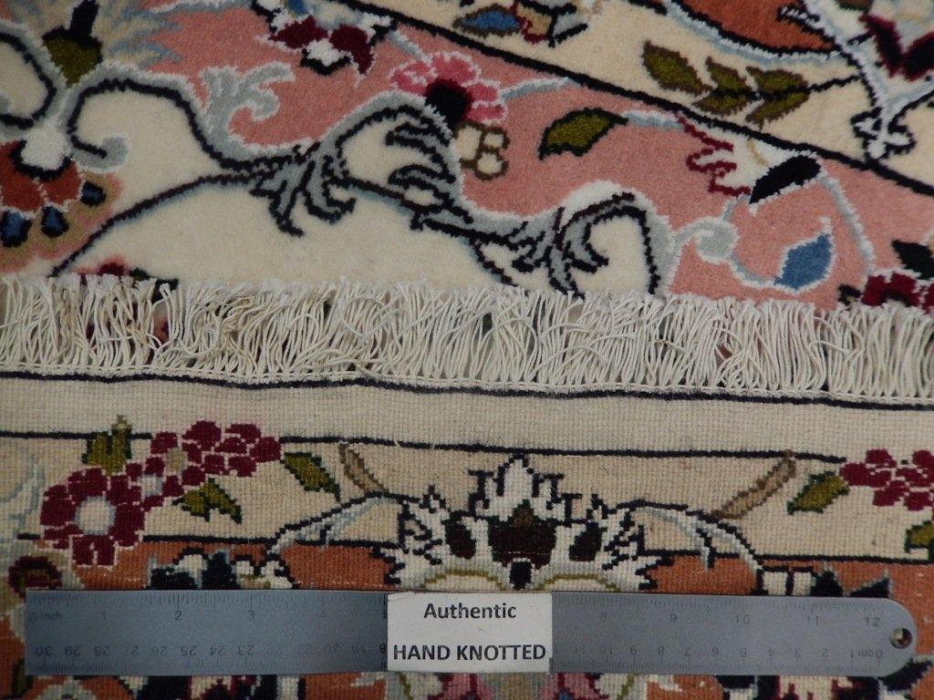 4x7 Authentic Handmade Wool & Silk Persian Rug - Iran - bestrugplace