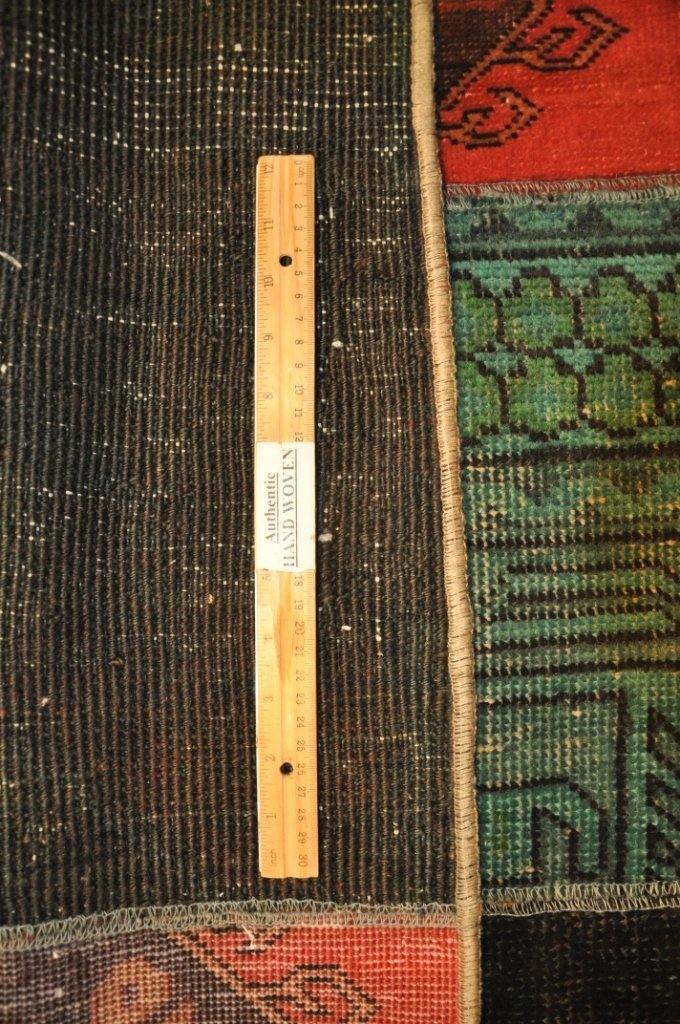 5x8 Authentic Hand-Knotted Antiqued Persian Patchwork Rug - Iran - bestrugplace