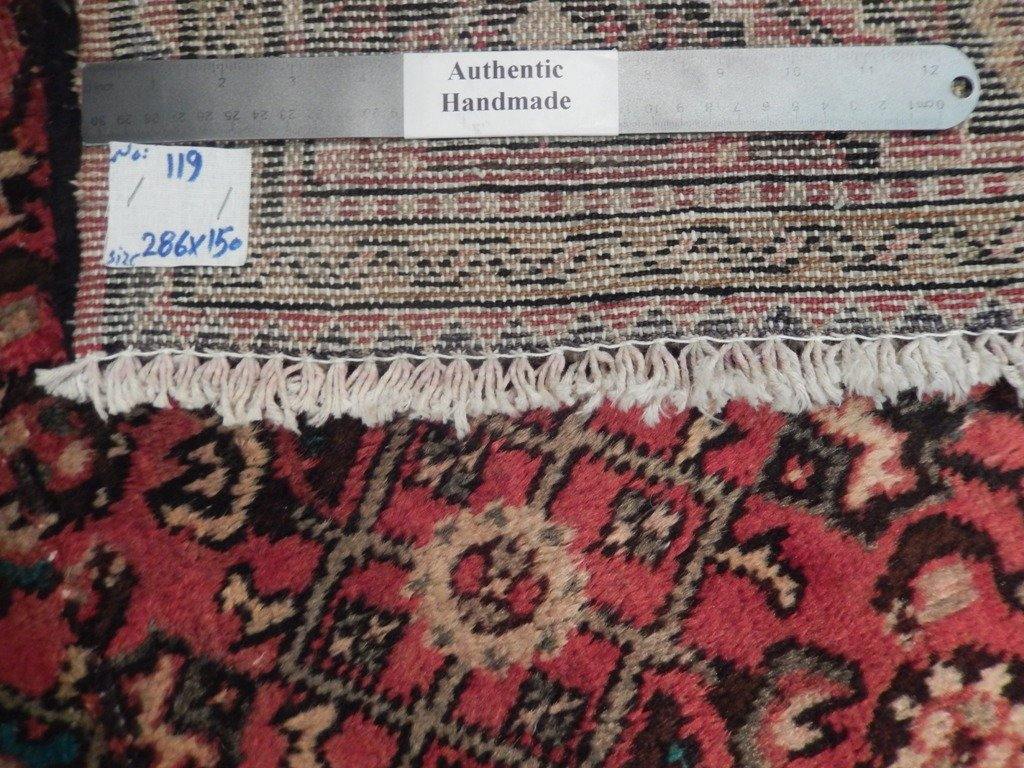 5x9 Authentic Handmade Semi-Antique Persian Herati Runner - Iran - bestrugplace