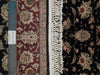 Load image into Gallery viewer, 3&#39; x 8&#39; Black Wool &amp; Silk Fine Quality Runner Rug 19000