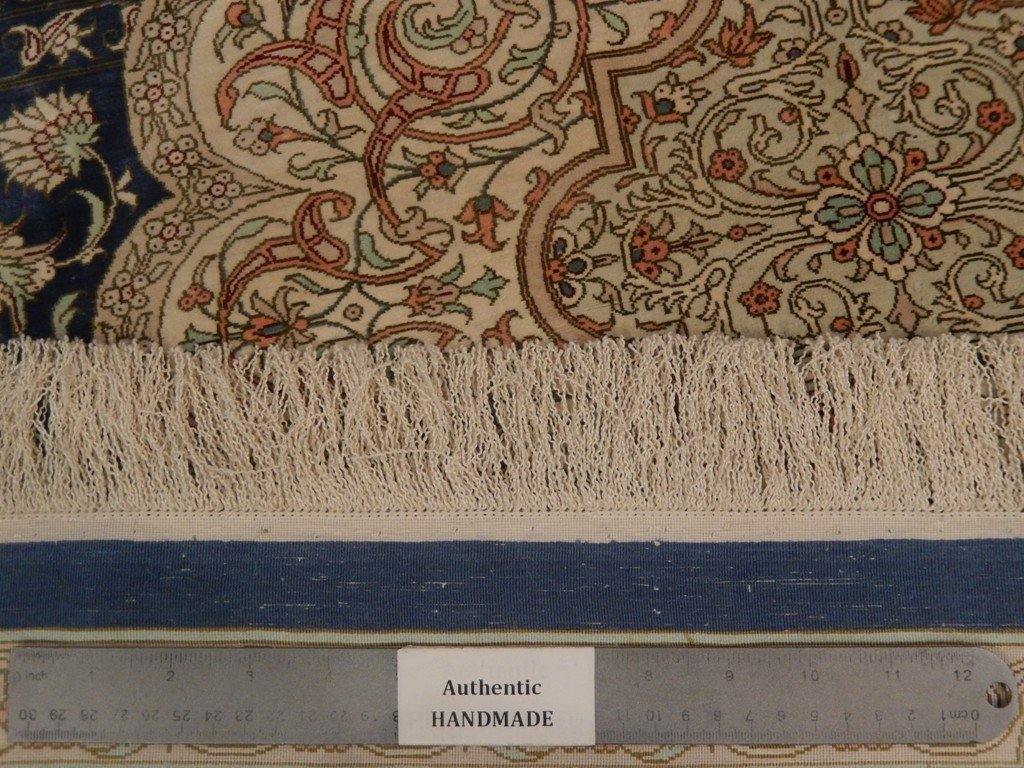 4x7 Authentic Handmade Fine Silk Persian Qum Rug - Iran - bestrugplace