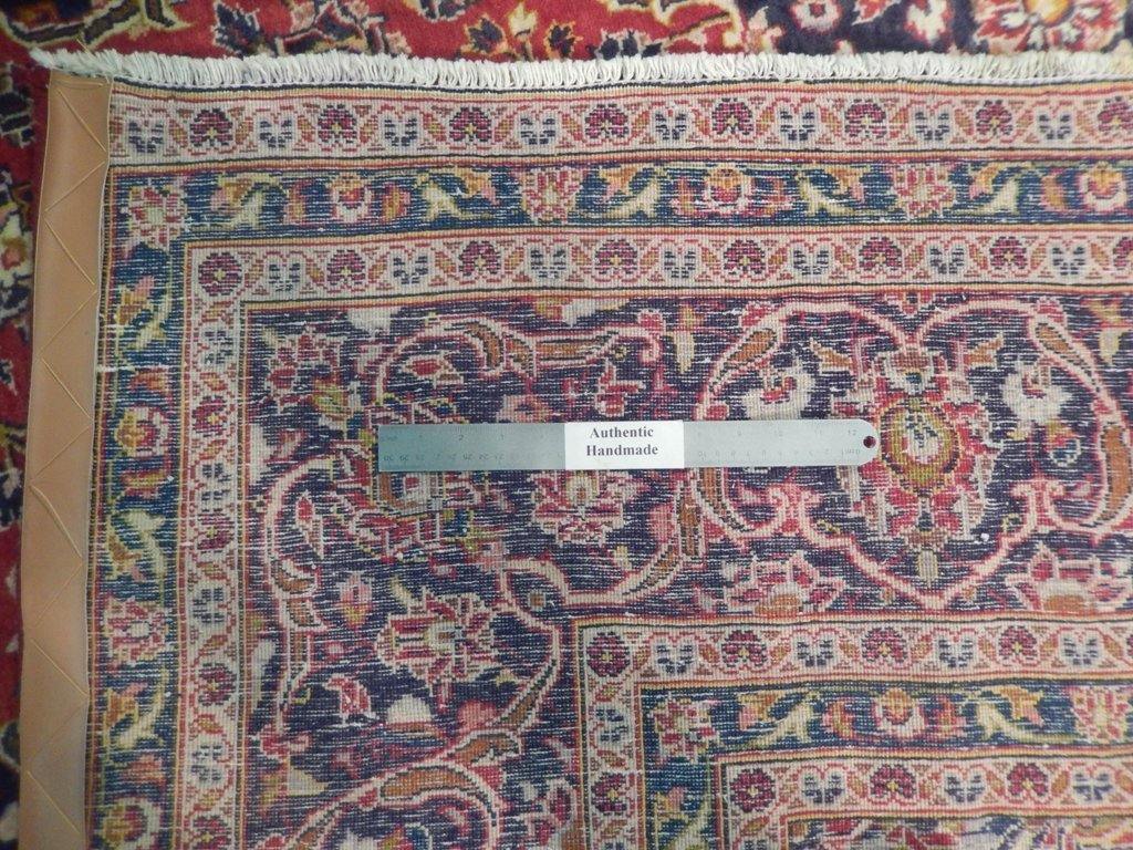8x12 Authentic Hand Knotted Semi-Antique Persian Kashan Rug - Iran - bestrugplace