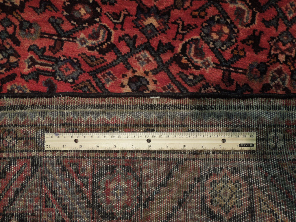 5.3 x 11.8 Salmon Pink Semi Antique Persian Tabriz Herati Runner 79573