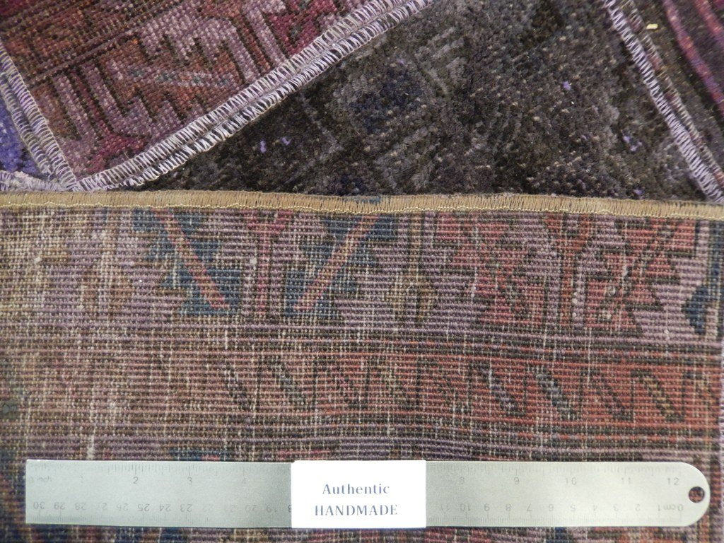 7 x 10.3 Red Antique Persian Patchwork Rug 22251