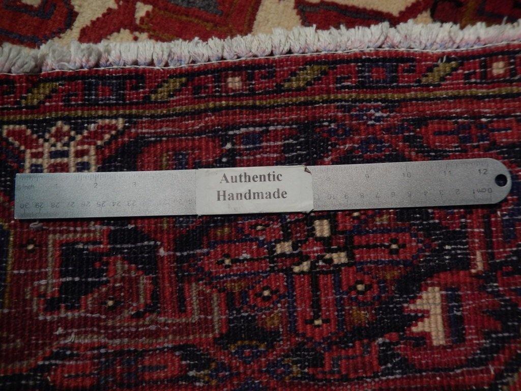 9x11 Authentic Hand Knotted Semi-Antique Persian Heriz Rug - Iran - bestrugplace