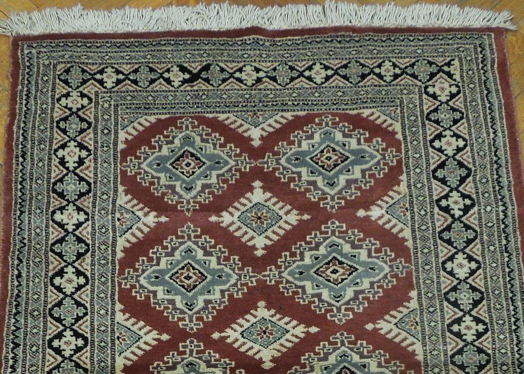 Radiant 3x5 Authentic Handmade Wool & Silk Bokhara Rug - Pakistan - bestrugplace