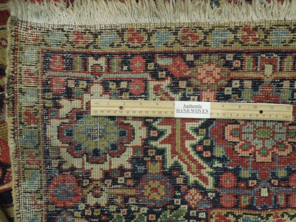9x11 Authentic Hand Knotted Semi-Antique Persian Heriz Rug - Iran - bestrugplace