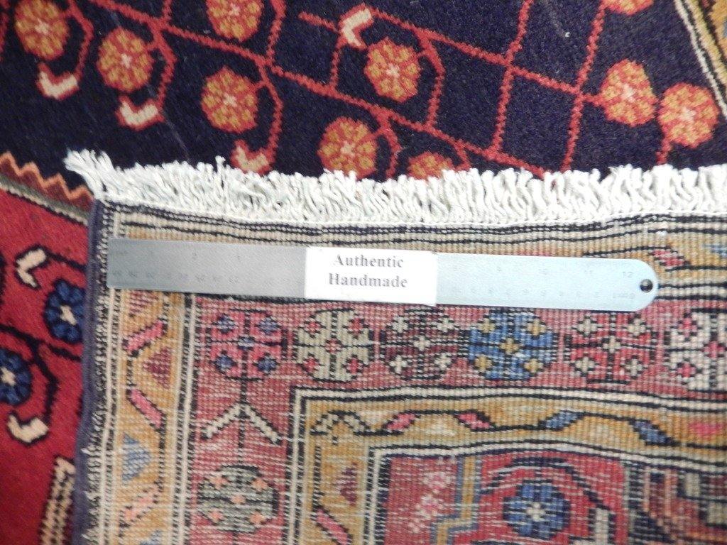 Stunning 4x9 Authentic Hand Knotted Semi-Antique Persian Abadeh Runner - Iran - bestrugplace