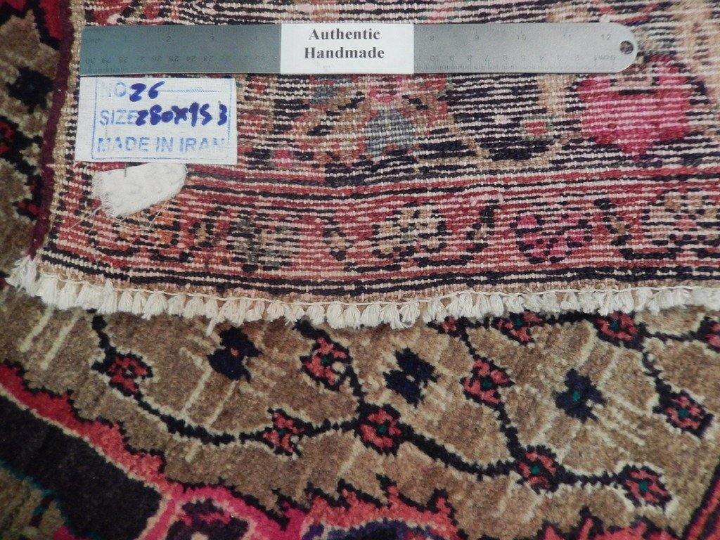 5x9 Authentic Handmade Semi-Antique Persian Hamadan Runner - Iran - bestrugplace