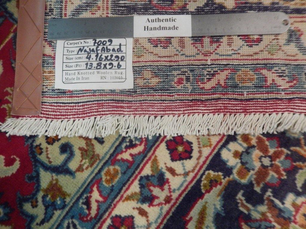 9x14 Authentic Handmade Semi-Antique Persian Sarouk Rug - Iran - bestrugplace