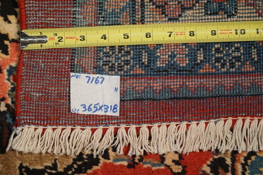 10x12 Authentic Hand Knotted Semi-Antique Persian Sarouk Rug - Iran - bestrugplace