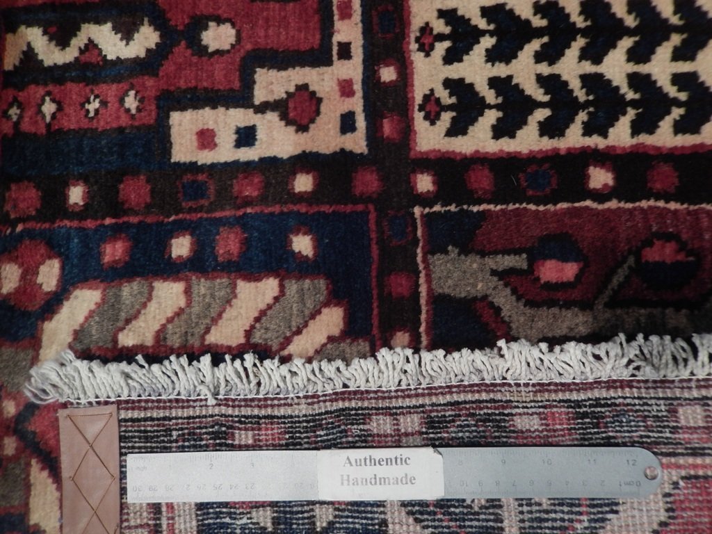 5.1 x 9.11 Red Brown Semi Antique Persian Bakhtiari Rug 74484