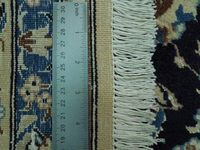 7x10 Authentic Handmade Persian Wool & Silk Nain Rug - Iran - bestrugplace