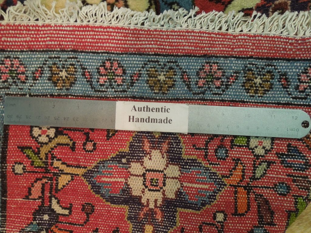 6.7 x 9.10 Ivory Fine Persian Lilihan Bibikabad Rug 72413