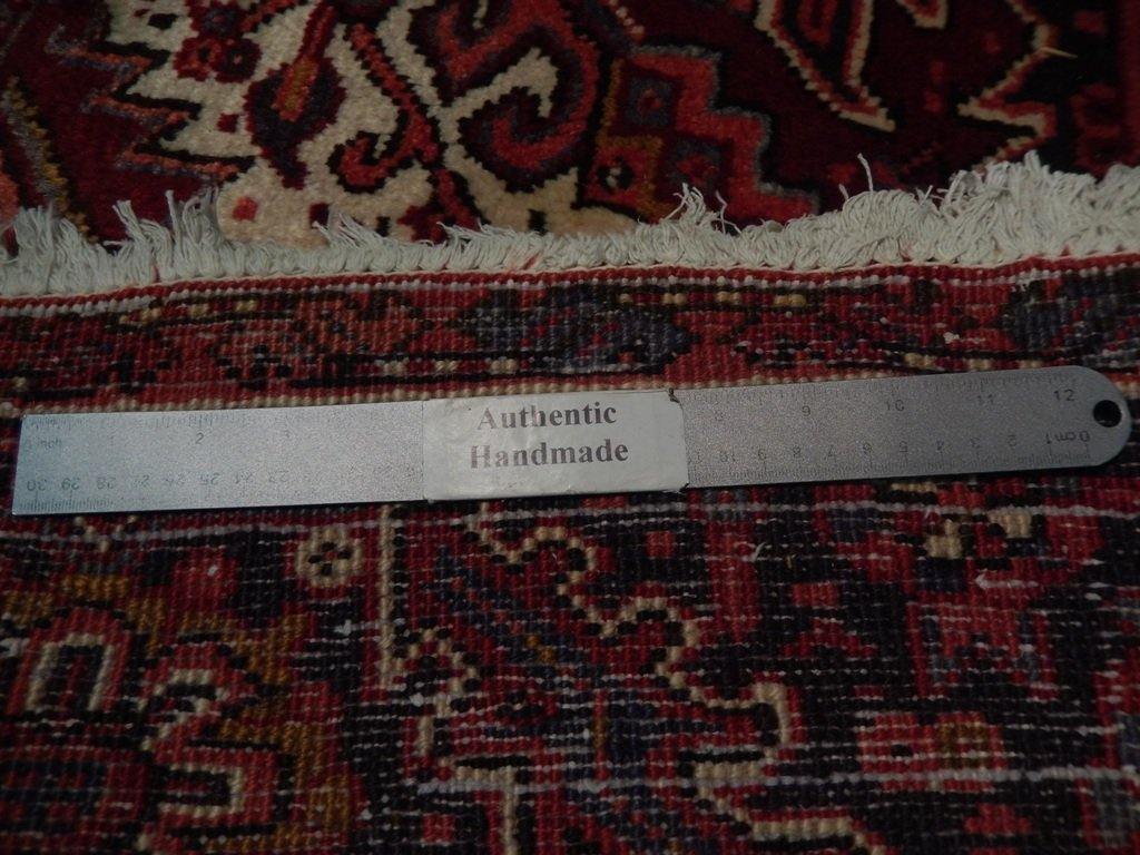 8x11 Authentic Hand Knotted Semi-Antique Persian Heriz Rug - Iran - bestrugplace