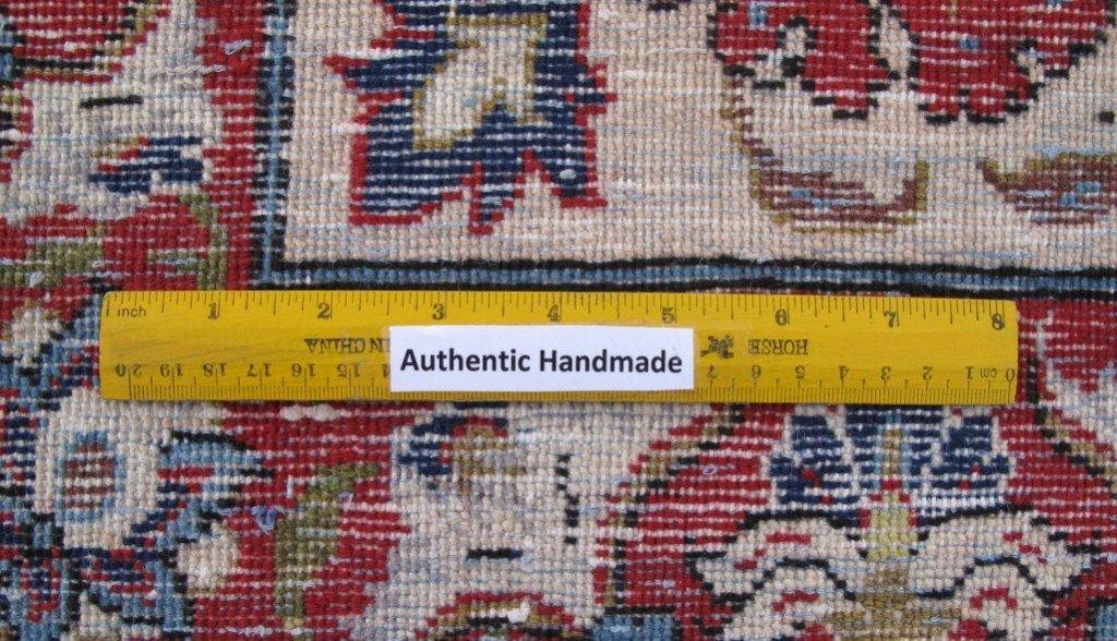 11x17 Persian Isfahan Najaf Rug RED - Iran - bestrugplace