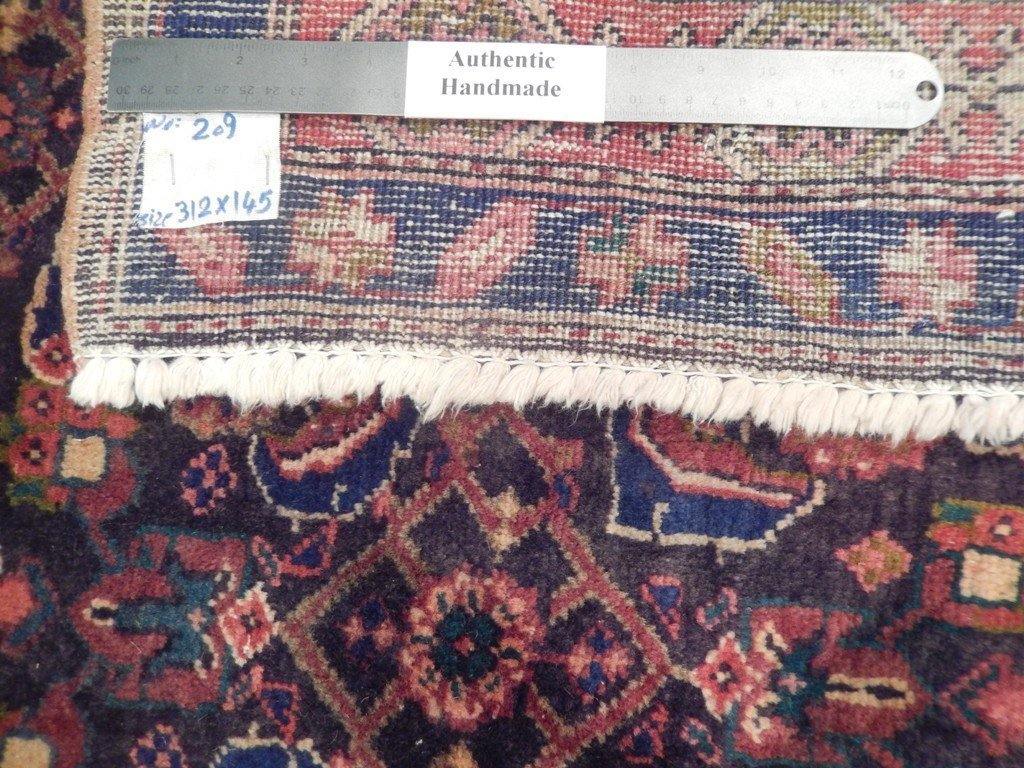 5x10 Authentic Handmade Semi-Antique Persian Herati Runner - Iran - bestrugplace