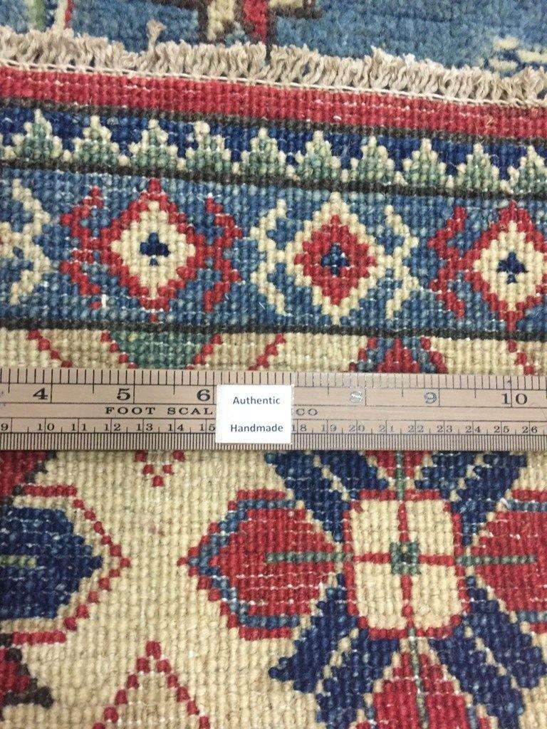 Stunning 5x20 Authentic Hand Knotted Yakash Kazak Rug - Pakistan - bestrugplace