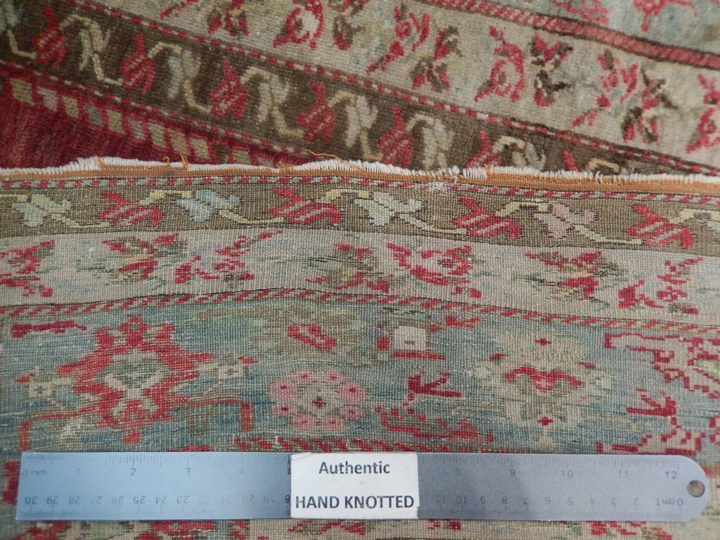 3.7 x 5.8 Antique Turkish Prayer Qaisari Rug 1930's #PIX-21695