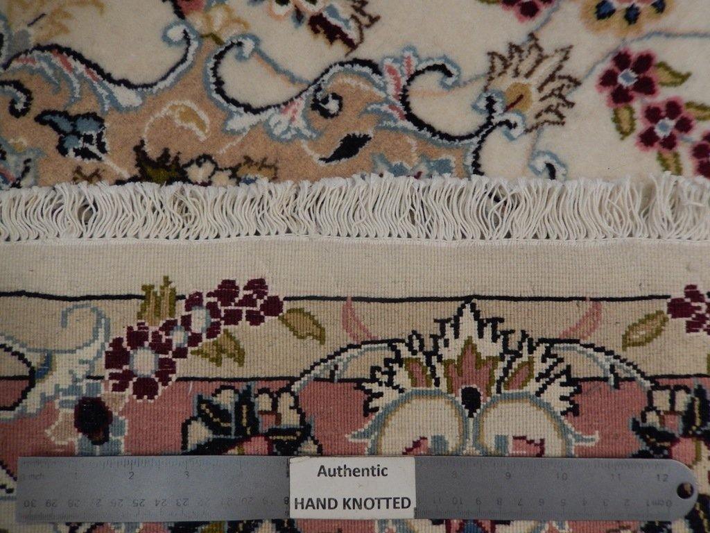 4x7 Authentic Handmade Wool & Silk Persian Rug - Iran - bestrugplace