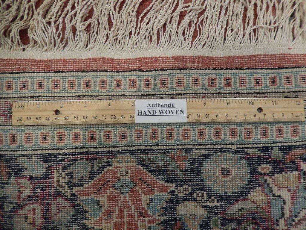 7x11 Authentic Hand Knotted Semi-Antique Persian Sarouk Rug - Iran - bestrugplace