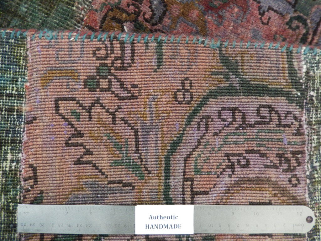 5.9 x 8.9 Multi Color Antique Persian Patchwork Rug 22225